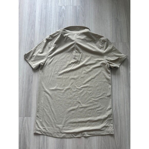 Lululemon Men’s Apricot Evolution Short Sleeve Polo Shirt Golf Casual size Large - Picture 2 of 2